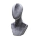 thumbnail image 5 of Soporte De Exhibición De Pelucas Modelo De Cabeza De Maniquí Versátil Para Sombreros Diadema Auriculares Gris, 5 of 5