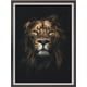 thumbnail image 2 of Cuadro Decorativo Leon con Marco y vidrio Medidas 30x40 CM, 2 of 2