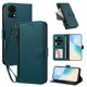 thumbnail image 2 of Funda con Billetera para [TCL 50 LE 5G] con Bolsillo Zipper y Tarjetero Verde pavo real, 2 of 6