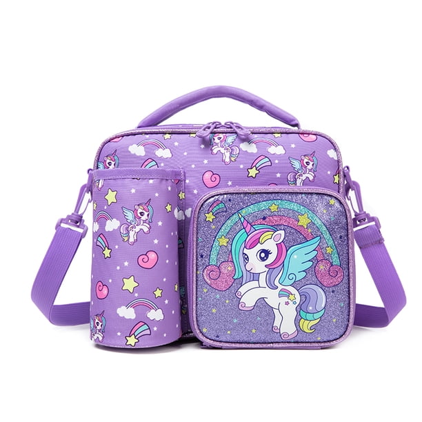 Cartoon Pattern Cooler Lunch Box Fresh Portable Insulated Oxford Lunch Bag Thermal Food Picnic Lunch Tote Bags For Girls Kids