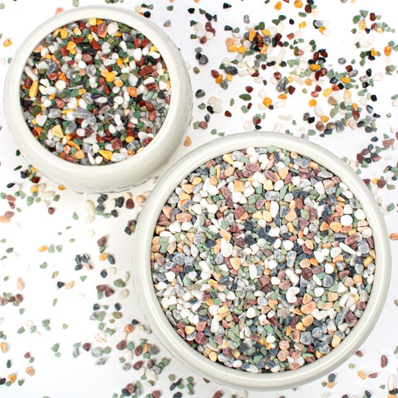 Grava LOOIOOJ 2,3 kg de colores mixtos para suculentas