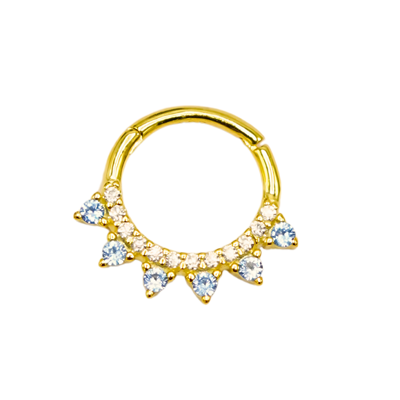 Piercing Septum love winter Plata fina ley S925 Chapada Oro
