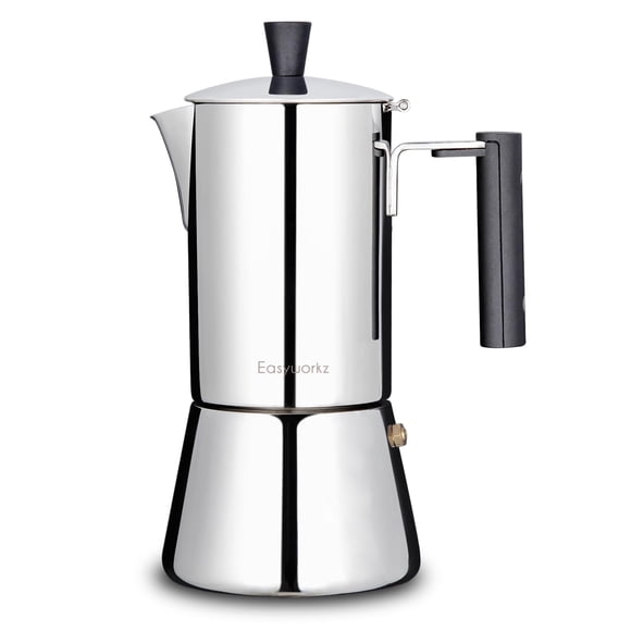 Cafetera Espresso Easyworkz Pedro 6 Tazas 300 ml Acero Inoxidable