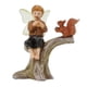 thumbnail image 3 of Adorno de micropaisaje, estatua de jardín de hadas en miniatura, escultura de hada ardilla, estatuilla de hadas en miniatura para jardín al aire libre, 3 of 5
