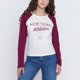 thumbnail image 3 of Polera Niña Teen Manga Larga Raglan Crudo Corona, 3 of 5