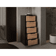 thumbnail image 2 of Cómoda Alta Kaia 5 Cajones Wengue Y Miel 107x45x41 Cm - Muebles Organizadores, 2 of 18