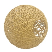 Magideal - Pantalla De Luz Colgante De Techo, Pantalla De Lámpara De , Protector De Bombilla De Linterna, Pantalla De Bola De Ratán De Cesta Decorativa Para , Amarillo