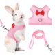 thumbnail image 1 of Arnés y Correa para Conejo Uxcell, Arnés de Chaleco Lindo para Mascotas Pequeñas, Correa Ajustable Suave de Hebilla de Malla Transpirable (M, Rosa) para Conejito Gatito Cerdito Cachorros, 1 of 7