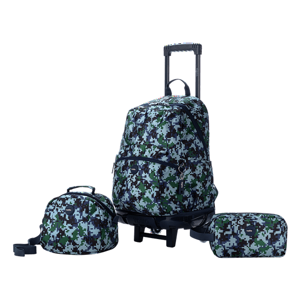 Kit Escolar Totto: Mochila Estuche Lonchera Resistente