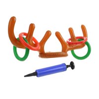 Bothyi - Juego Inflable De Lanzamiento De Astas De Reno, Juegos Familiares Para Bodas, Aulas, Color Marrón