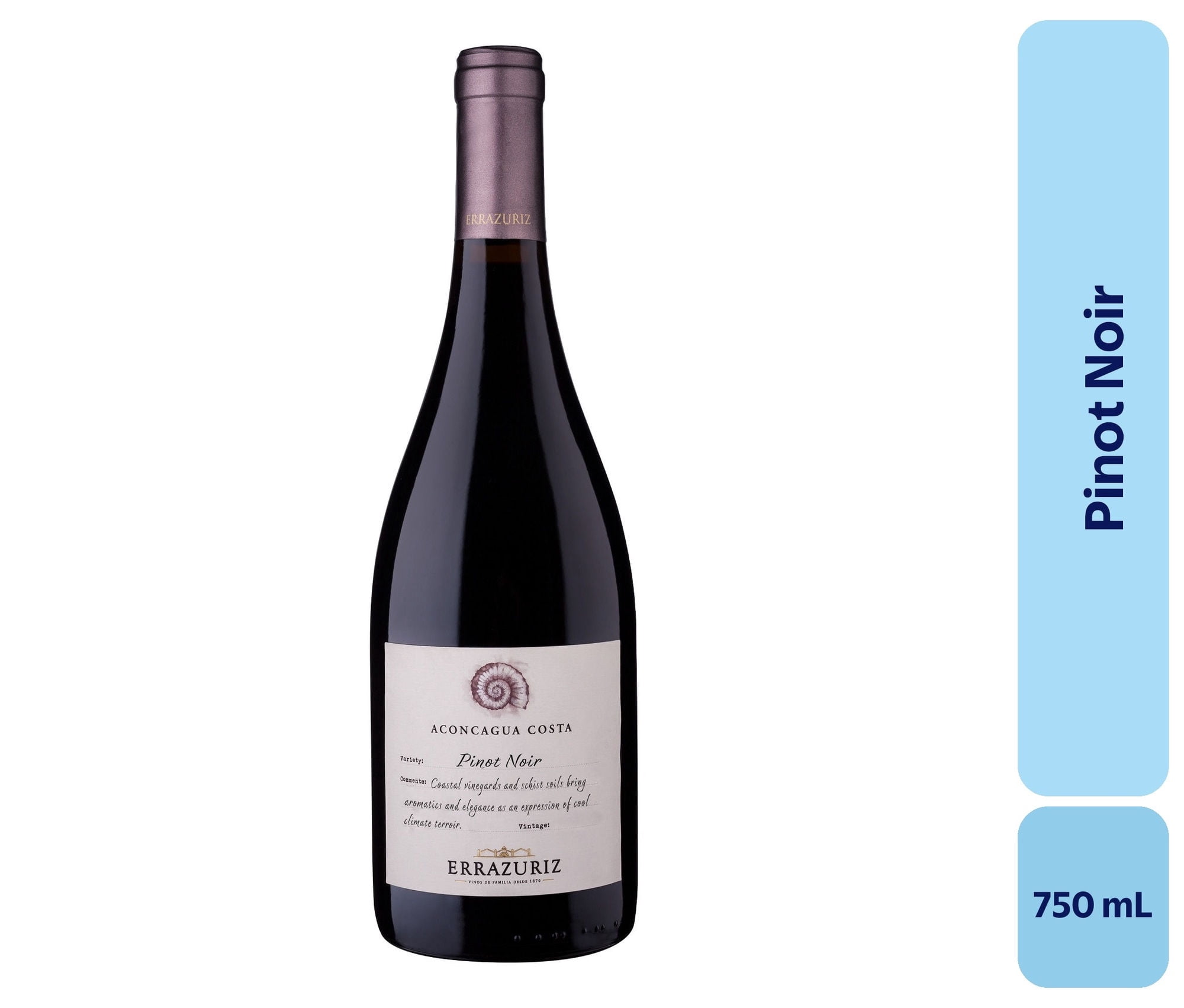 Vino Pinot Noir Botella 750 mL Errazuriz