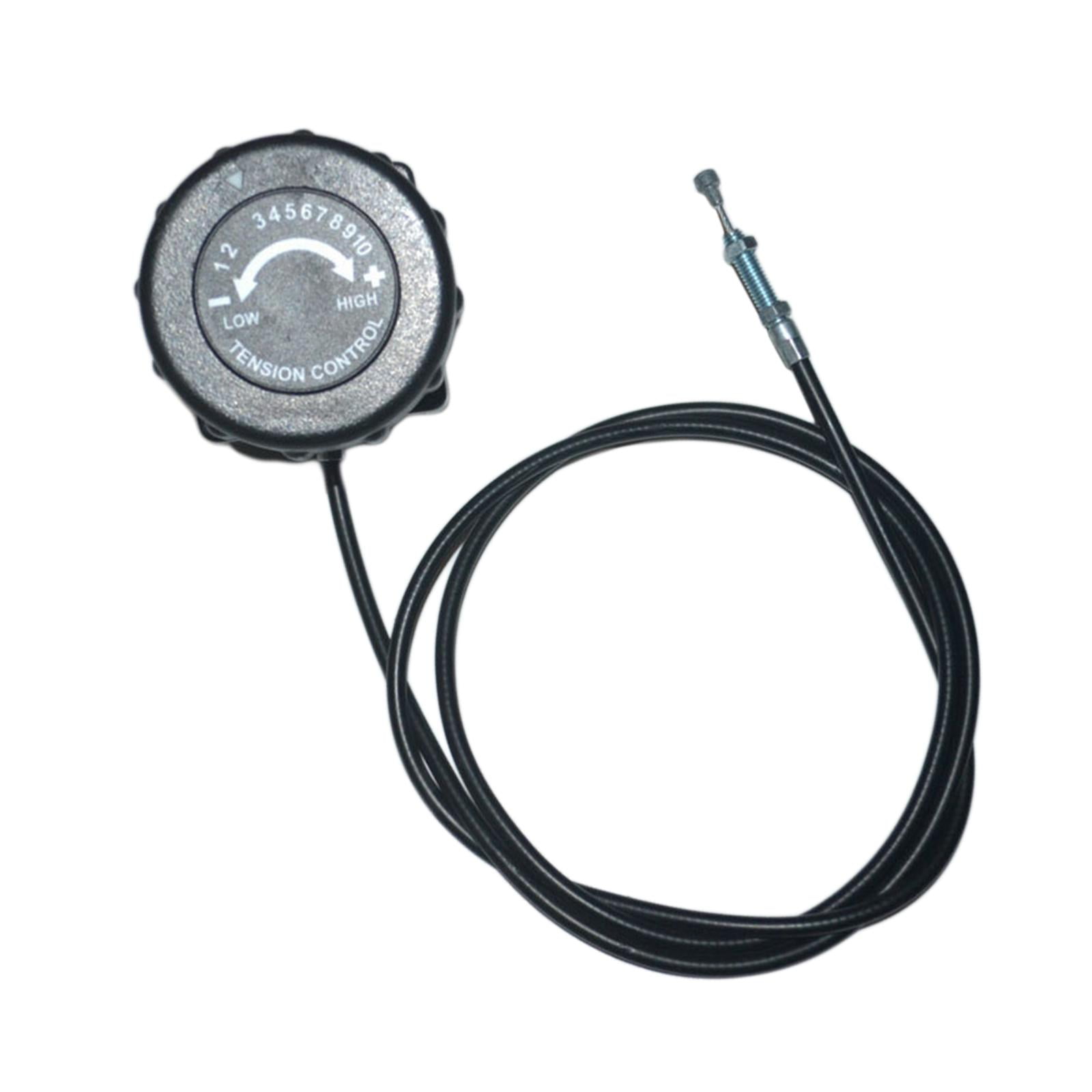 Ioensy - Perilla De Resistencia Para Bicicleta, Perilla Para Bicicleta De Fitness, Accesorios De Gimnasio, Equipo De Fitness, 10 Marchas, 110cm