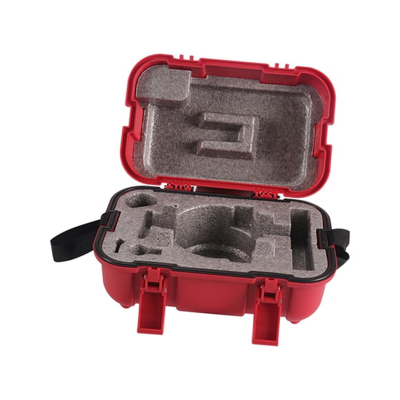 Caja De Instrumentos Topográficos Estuche De Transporte De Nivel Resistente Para Juego De Prisma Teodolito Rojo
