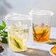 thumbnail image 5 of Vasos de plástico Dealusy, 16 onzas, transparentes con tapas, paquete de 100 unidades para bebidas frías, 5 of 7