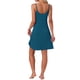 thumbnail image 3 of INSPIRE CHIC Camisón sin mangas de modal suave para mujer con escote en V y tirantes ajustables XS Azul pavo real, 3 of 6