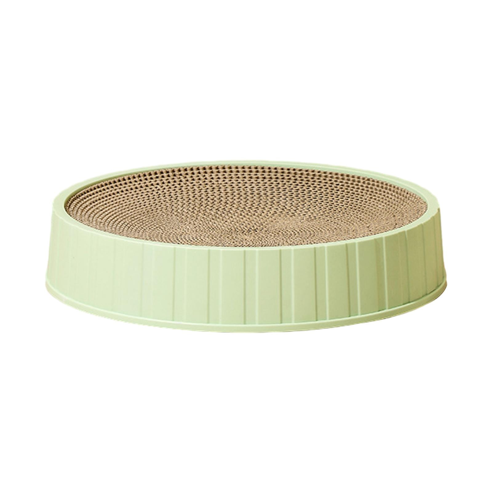 Rascador Para Gatos, Sofá De Cartón, Tablero Rascador Redondo Duradero Para Gatos Para Dormir L Verde