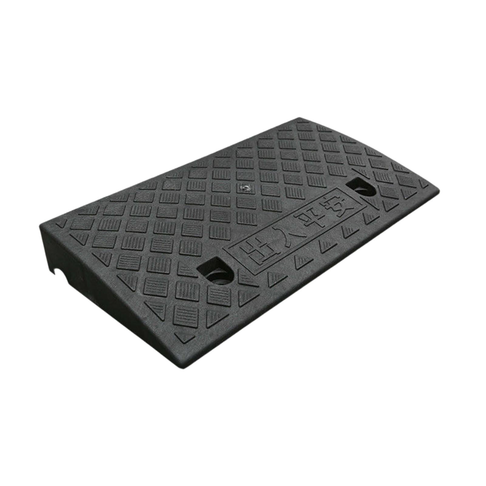 Magideal - Rampa De Entrada Para Vehículos De Automóviles, Rampa De Acceso Para Vehículos De Servicio Pesado, Rampa De Acceso Para Automóviles, Camiones, Scooter Alto 6cm Negro