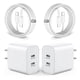 thumbnail image 1 of Cargador BikeAnything para iPhone 16, carga rápida, 40 W, paquete de 2 con cable, 1 of 8