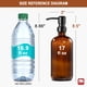 thumbnail image 2 of Dispensador De Jabón Gmisun De Vidrio Ámbar De 500 Ml Con Bomba De Acero Inoxidable, 2 of 9
