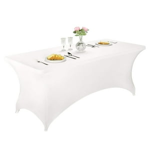 Mantel Elástico Ajustado De Elastano Lzy Para Mesa De 6 Pies/4 Pies/8 Pies