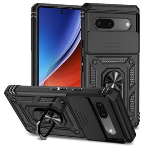 Estuche Gangxun Para Google Pixel 7A, Soporte Giratorio 360°, Estilo Mecánico Y Magnético