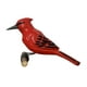 thumbnail image 3 of Estatuilla De Pájaro Miniatura Estilo Nórdico Animal Madera Madera Tallada Adorno Rojo, 3 of 3