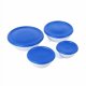 thumbnail image 5 of Juego de cuencos Sterilite de 8 piezas, cubiertos, multitamaños, 2,5 L, blanco y azul, 5 of 6