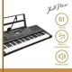 thumbnail image 2 of Teclado Musical 61 Teclas Ibrah Piano + Funda + Atril Negro, 2 of 3