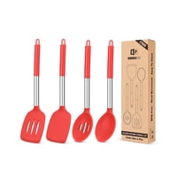 Juego De Utensilios De Cocina Bundlepro, Silicona Antiadherente, 4 Piezas