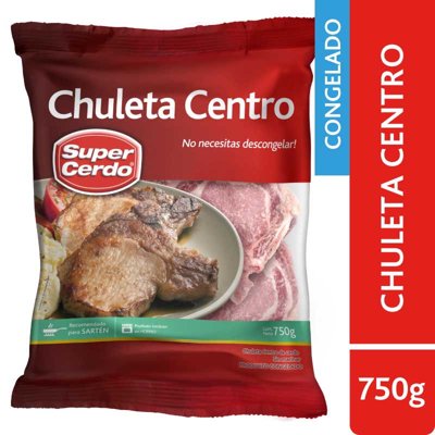 Chuleta De Cerdo Centro 750 G Super Cerdo