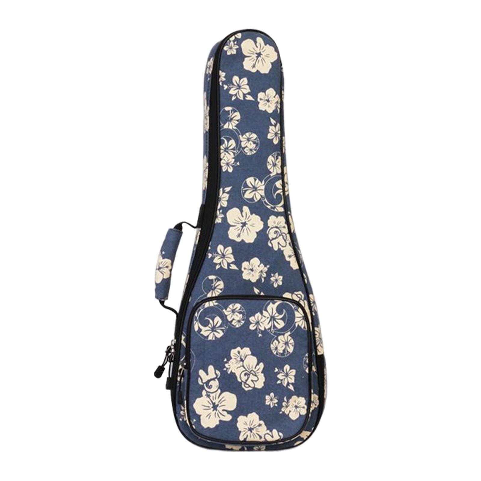 Bothyi - Estuche De Transporte Para Ukelele, Nailon, Para Concierto Soprano, Tenor, Acolchado Grueso, 23 Pulgadas, Azul