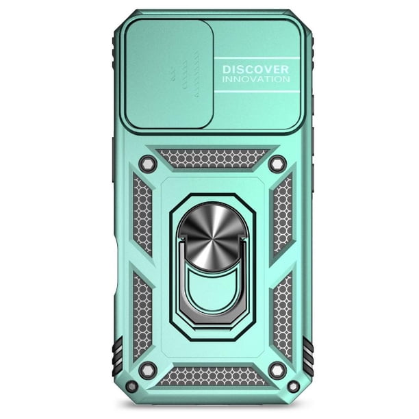 Estuche GANGXUN para iPhone 16 Plus, soporte giratorio 360°, estilo mecánico y magnético