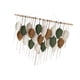 thumbnail image 5 of Macramé para Colgar en La Pared, Colgante de Borlas de Hojas, Cuerda de Algodón, Tapiz Nórdico Bohemio, Decoración Artística de Pared, Macramé con Bor 10 hojas, 5 of 5