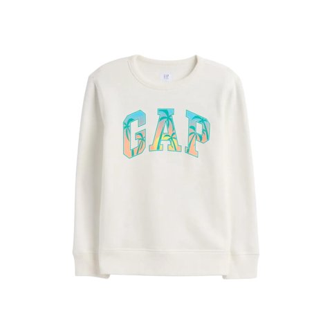 Sudadera Gap Logo Para Niño Off White V2 Talla Xl