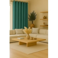 Clems - Cortina Tradicional 100% Blackout Geometrica Turquesa