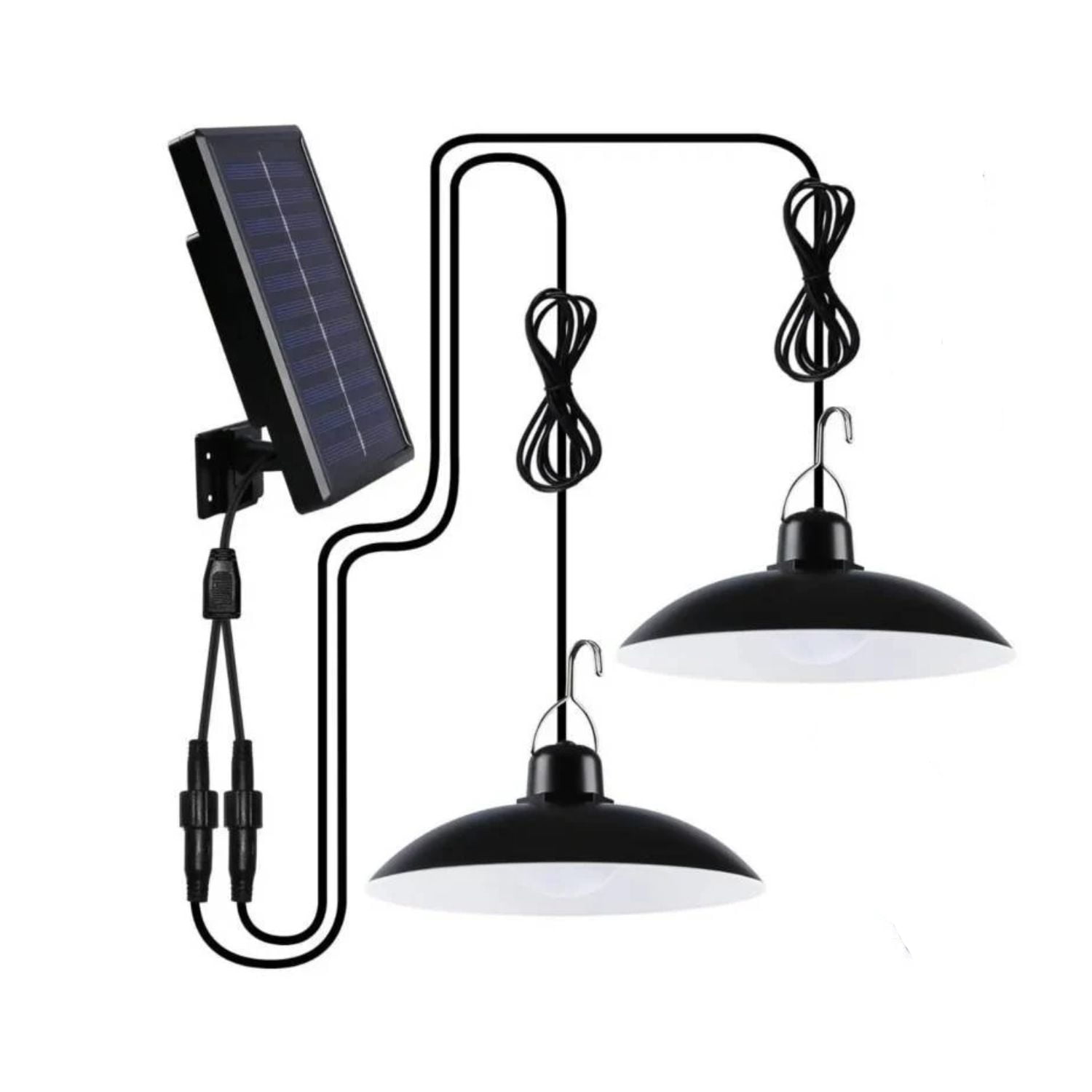 Importclick - Pack 2 Lámparas Led Solar Colgante 240w 120º Con Control