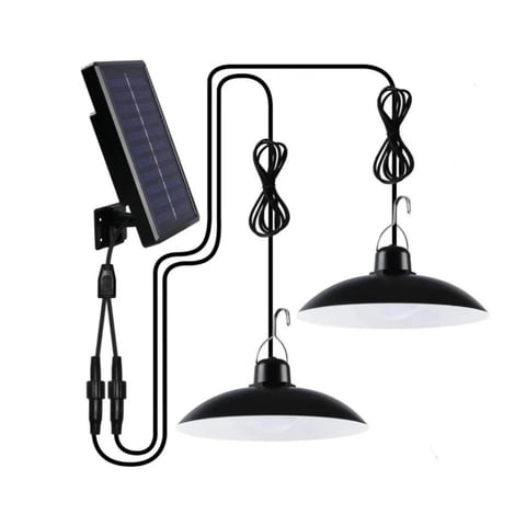 Importclick - Pack 2 Lámparas Led Solar Colgante 240W 120º Con Control