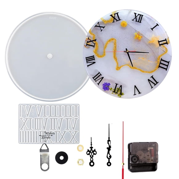 Molde de Silicona para Reloj HMTRADE 25 cm/37 cm Romano DIY