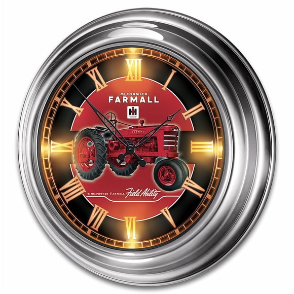 Reloj de pared The Bradford Exchange Farmall Iluminado