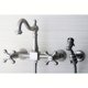 thumbnail image 2 of Grifo de cocina Kingston Brass Heritage de montaje en pared con rociador, 2 of 9