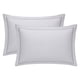 thumbnail image 1 of REGALWOVEN Juego de 2 Fundas de Almohada de Algodón, Cierre de Sobre Refrigerante, Cubriendo Mujeres Hombres, Fundas de Almohada Resistentes a las Arrugas Gris Claro Queen, 1 of 5