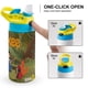 thumbnail image 4 of Yukee Botella de Agua con Tapa Pop Top de Un Toque, Acero Inoxidable, a Prueba de Fugas, para Deportes, Botella Infantil azul 12 oz, 4 of 6
