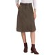 thumbnail image 1 of INSPIRE CHIC Falda Midi A-Line de Mujer Casual Elástica de Ante Sintético con Bolsillos y Cinturón XL Café, 1 of 6