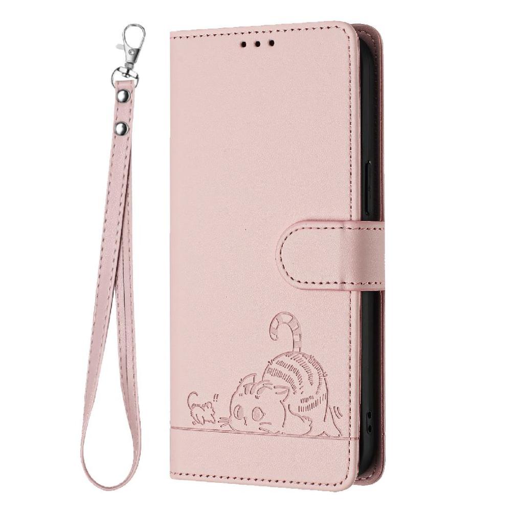 Funda Tipo Cartera Foxdock Para Oppo A60 4G Con Soporte, Ranuras, Rfid, Diseño De Gato
