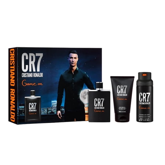 Set de Perfume Cristiano Ronaldo CR7 Game On 3.4 oz EDP, 3 piezas