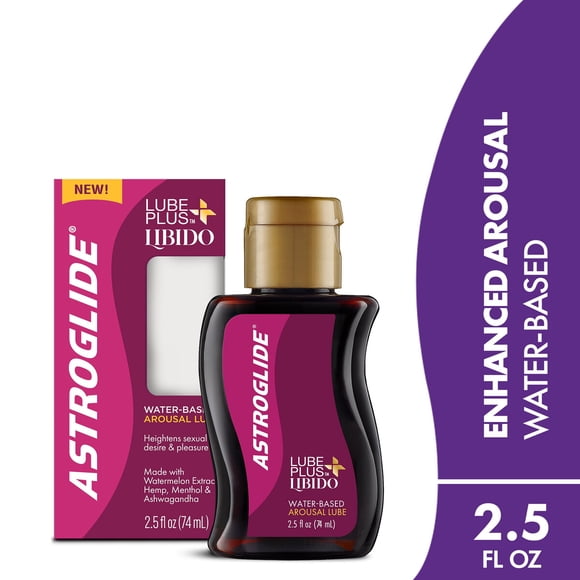 Lubricante Astroglide LubePlus Libido 2.5 oz 74 ml