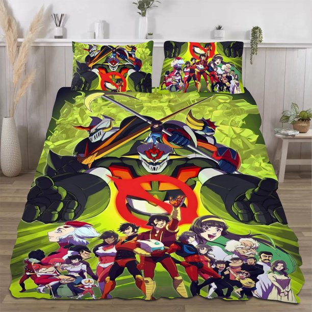 Mazinger Z Quilts for Queen Bed Bedspreads,Soft Bed Quilt Lightweight Bedspread,Quilted Coverlet