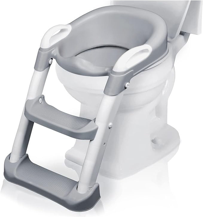 Bebesit - Asiento Reductor Con Escalera Para Baño Entranamiento Bebe