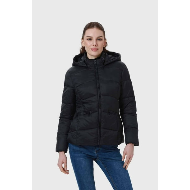 Parka Mujer Puffa Corta Negro (Producto de Prueba)
