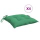 thumbnail image 3 of Cojines para silla VidaXL, tela verde, 50 x 50 x 7 cm, 4 unidades, 3 of 7